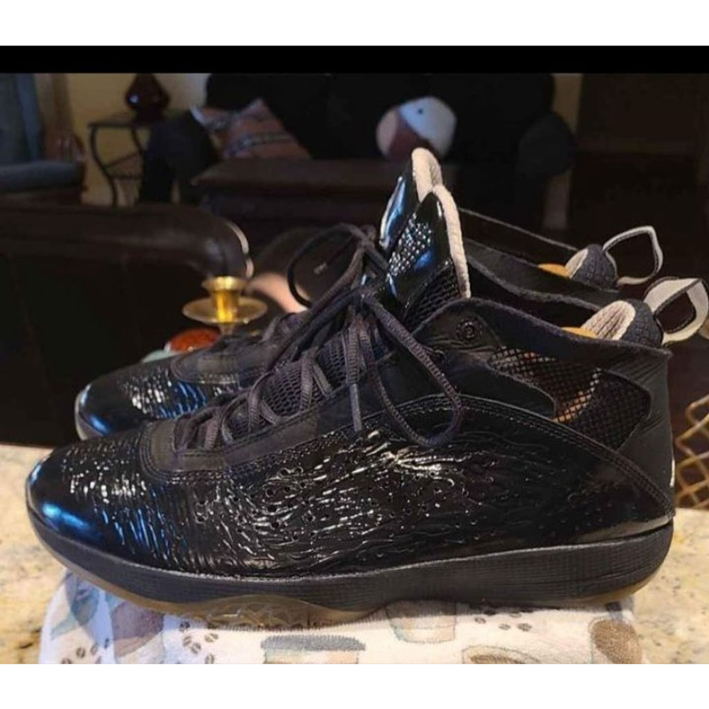 Air Jordan Basketball Shoes Size 12 Black /silver.(#1465) - Picture 3 of 12